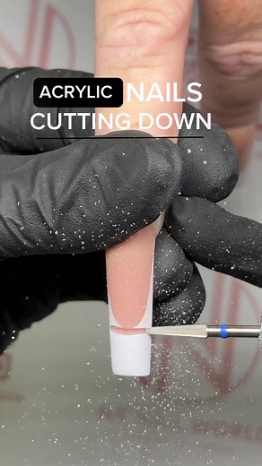 𝐇𝐨𝐰 𝐭𝐨 𝐜𝐮𝐭 𝐝𝐨𝐰𝐧 𝐀𝐜𝐫𝐲𝐥𝐢𝐜 𝐍𝐚𝐢𝐥𝐬 ! #acrylicnails #acrylicnailtutorial #beginnernailtech #nails #viral #beginnernailtech #xuhuong #fyp #learnontiktok #learnwithtiktok ✨ Cuticle underneath nail bit ✨ 👇👇 shop now : WWW.NBNAILWORLD.COM