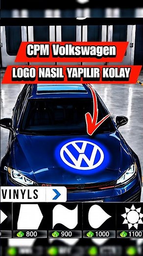 How to make Volkswagen HD logo tutorial carparking #carparkingmultiplayer #cpm #cpm2
