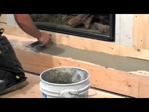 Chapter 2: Installing the Hearth - Solus Installing Concrete Fireplace Surround