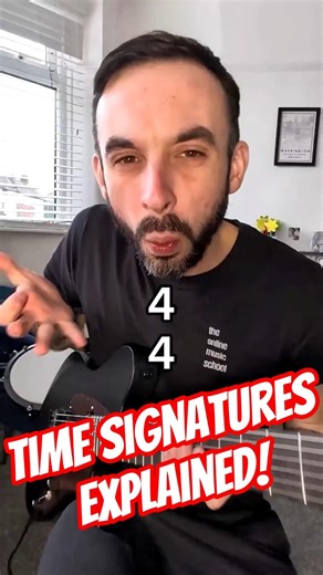 How do time signatures work? 🎸#guitarshort #musictheory #timesignature