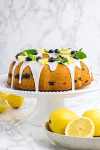 Lemon Blueberry Bundt Cake