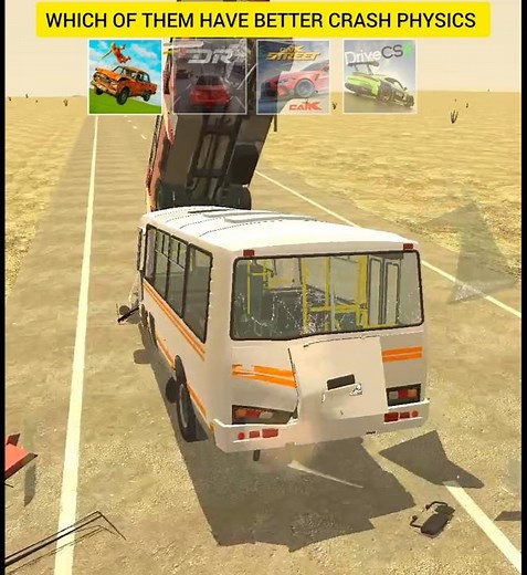 Dream Road Vs CarX Street Vs Vaz Car Crash Test Simulator Vs DriveX #carcrash #carcrashes #cpm #cs2