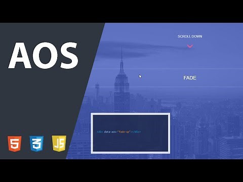 Animate On Scroll Using AOS Library