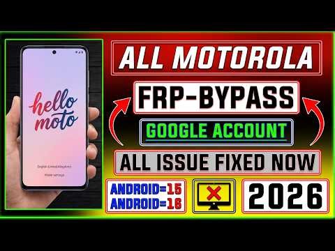 👉 All Issue Fixed | Motorola FRP Bypass Latest 2026 🔓 Android 15/16 No PC 100% Working ✅