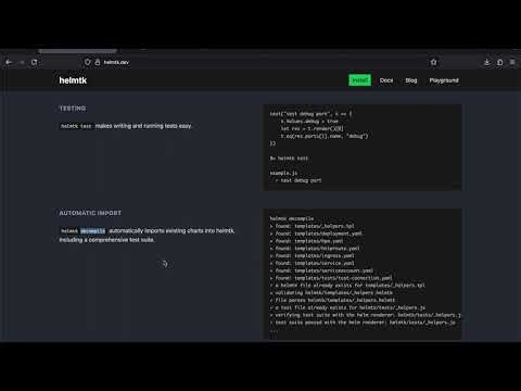 helmtk - a toolkit for Helm chart devs