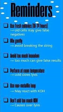 String Test Explained in Seconds! (3% KOH Test)