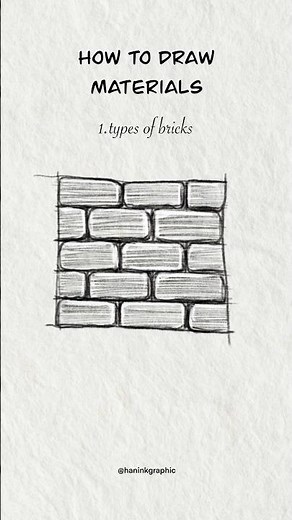 simple ways to draw bricks #sketch #drawing #howtosketch #art