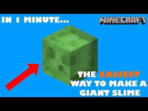 How to Make A GIANT Slime In Minecraft | Tutorial