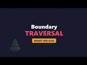Boundary Traversal of Binary Tree | Anti-Clockwise Algorithm Explained