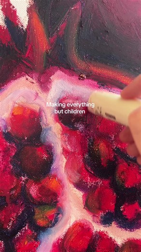 got too many projects on my hands 🖍️🖤 #TikTokCreatorSearchInsightsIncentive #arttok #artprocess #aestheticpainting #aestheticart