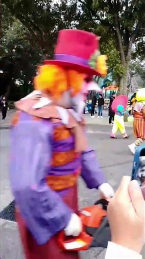 Running Clown Slips and Falls on Metal Grate