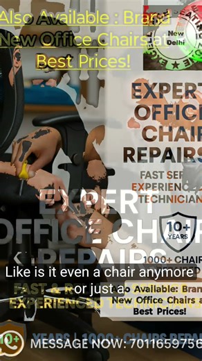 Office Chair Repair in Delhi 🪑 | Onsite Service Available (Nominal Visiting Charges)