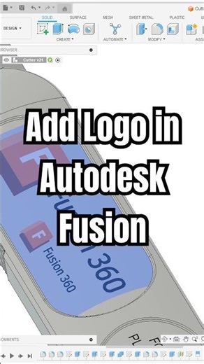 Add logo in Autodesk Fusion