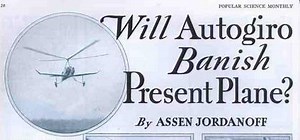 Autogiros to replace airplanes (1931)