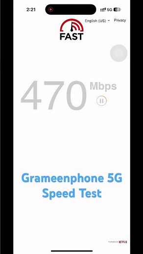 @grameenphone 5G Speed test at Gulshan 2