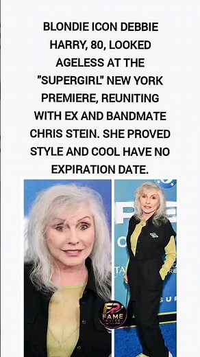 Debbie Harry, 80, Stuns at "Supergirl" Premiere in NYC ❤️ #short