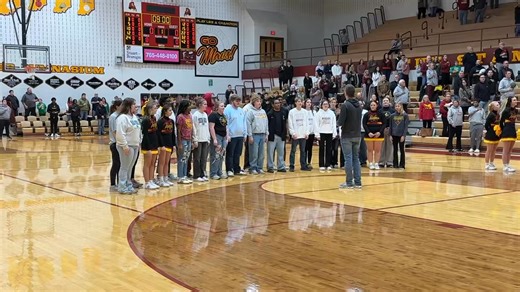 1.6K views · 47 reactions | Gotta love when students show up to sing the National Anthem the same day that winter break starts!! These members of Encore and Seda Voca did a FANTASTIC job - we couldn’t be prouder!! | McCutcheon High School Choirs | Facebook