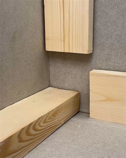 Smart wood corner cut | Magic Hands Creations