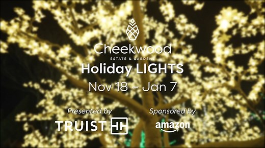✨✨ Holiday LIGHTS presented by Truist Opens Tonight! ✨✨ Experience Nashville's classic holiday tradition as you embark on a magical one mile walk through Cheekwood's stunning gardens. With over one million twinkling lights, s'mores stations, seasonal libations, and a Holiday Marketplace, Holiday LIGHTS is a memory-making experience for visitors of all ages. Reserve your tickets: https://cheekwood.org/calendar-events/holiday-lights/ | Cheekwood