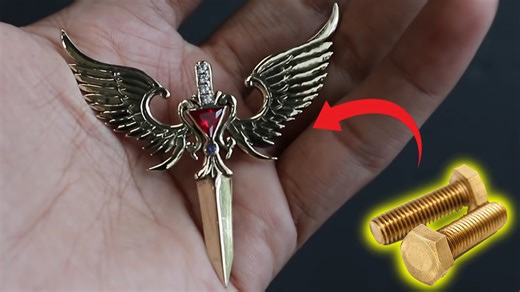 How to Make a Pendant from a Bolt – Creative Jewelry Idea Using Simple Tools