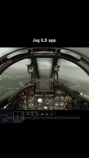 Jaguar fighter jet ILS approach