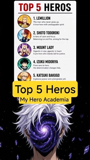 Top 5 Strongest Pro Heroes at the End of My Hero Academia 🔥