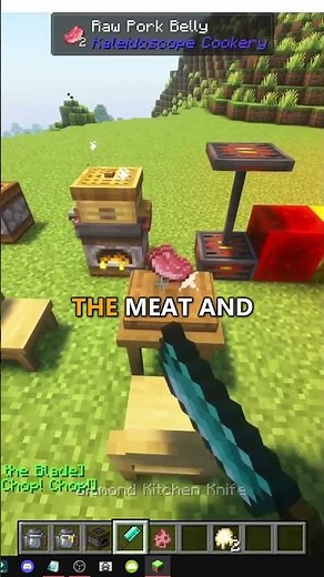 HOW TO CRAFT the BUTCHER KNIFE in MINECRAFT Kaleidoscope Cookery