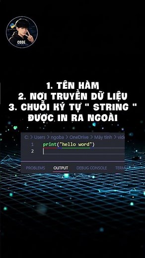 Dòng code đầu tiền mà cách lập trình viên python đều biết #python #fpy #hajunvsc