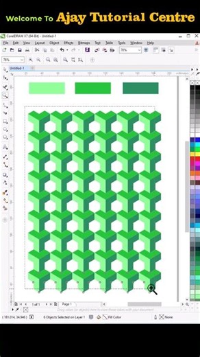 How to Create STUNNING Pattern Design in Coreldraw X7 | Coreldraw Tutorial #shorts