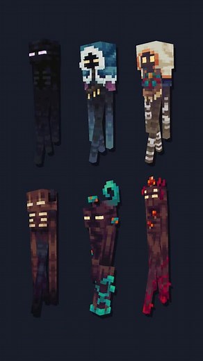 All Enderman Overhaul animations #art #minecraft #moddedminecraft #enderman #animation#gamedev #3d