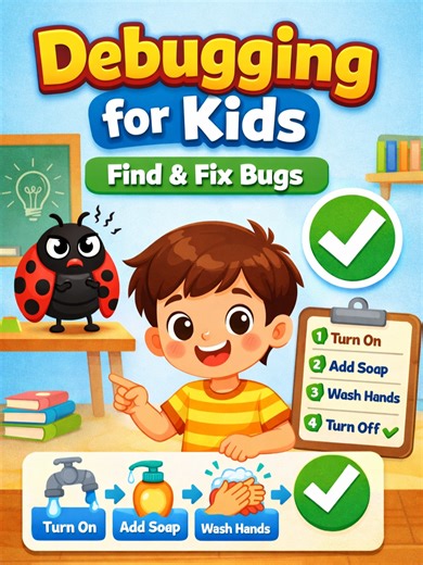Debugging Made Easy for Kids #DebuggingForKids #LearnCodingBasics #ComputationalThinking #ICTEducation #CapCutAi