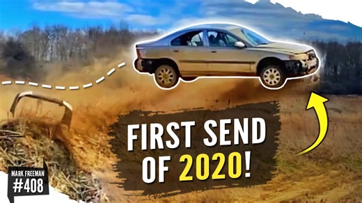 FWD Volvo JUMP FAIL! Air Bags Deployed on Landing!