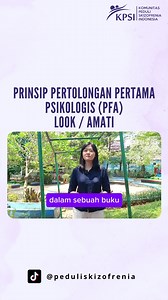 Psychological first aid (PFA) adalah tindakan suportif dan manusiawi,...