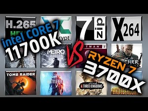 Intel i7 11700K vs Ryzen 7 3700X Benchmarks – 15 Tests 🔥