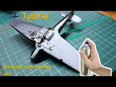 Tutorial Thursday: Painting white on scale models || Painting scale models with spray cans #tutorial