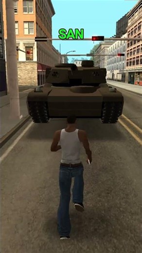 What Happens When You Steal a Tank With Never Wanted Cheat in GTA Games? 😂 #GTA #Gaming #Shorts