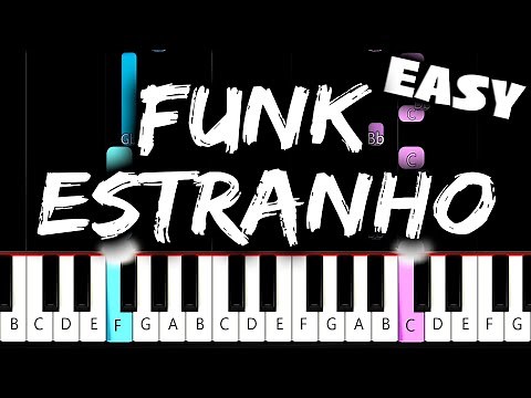FUNK ESTRANHO - EASY Piano Tutorial