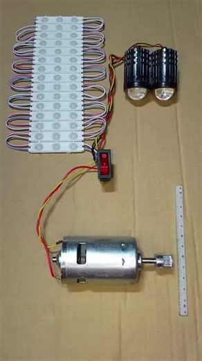 Powering 15 LED Lights & Bike Lights with a DC Gear Generator