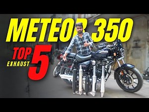 Top 5 Exhaust For Meteor 350🔥 Meteor 350 Exhaust Range💥 #meteor350 #royalenfield #meteor350exhaust