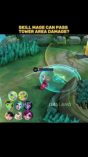 SKILL MAGE CAN PASS TOWER? | #MLBBCreator #MLBBNinja