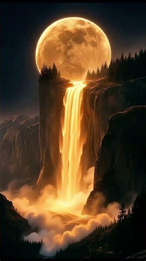 Flowing Light Waterfall #livewallpaper #wallpaper #wallpaperengine