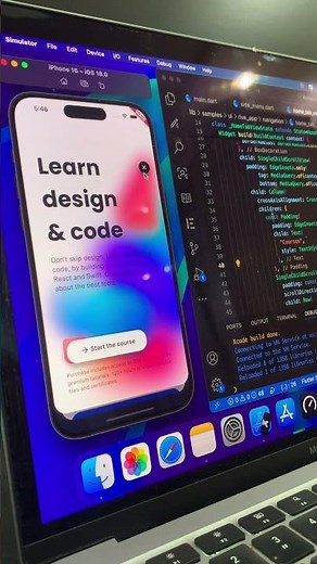 Flutter Courses App Ui #ios #flutter