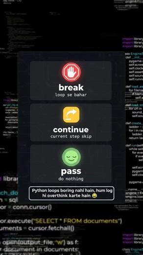 Loop Control Statements in Python #shorts #trendingshorts #python #loop #pythonprogramming