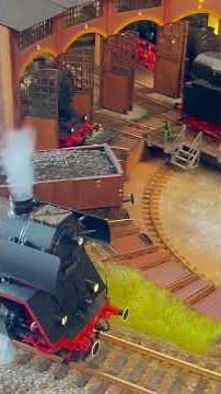 Gauge 1 Class 03.10 steam locomotive by BMB Bees Modellbahnen performing shunting maneuvers.