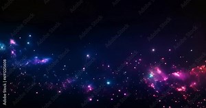 Beautiful galaxy full of stars background, AI Generative video