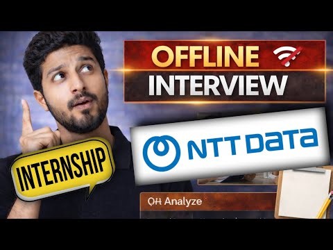 NTT DATA Internship Offline interview