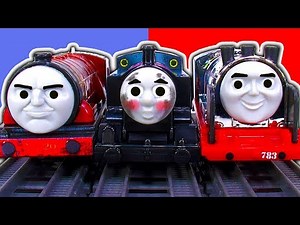 Thomas & Friends Steelworks Thomas Tank Hurricane & Merlin The Invisible Trackmaster Train Crash