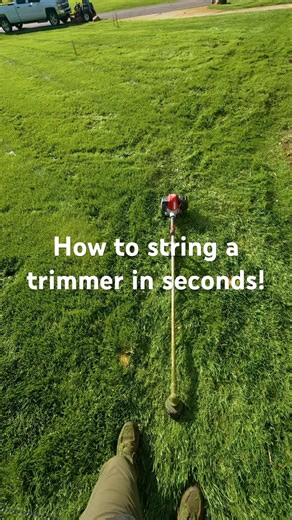 How to string a trimmer in seconds! #trimmer #lawncare #speedhead #stringtrimmer #tricktools