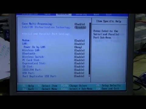 How to Access the BIOS in a Panasonic Toughbook CF-30
