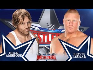 Dean Ambrose vs Brock Lesnar Wrestlemania 32 - Promo HD